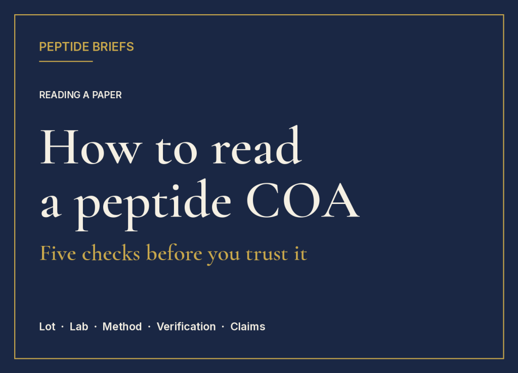 5 Red Flags That Separate a Legitimate Peptide Supplier from a Sketchy&nbsp;One